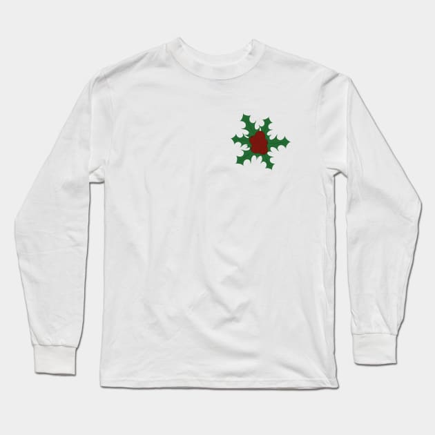 Holly Berry Long Sleeve T-Shirt by PandLCreations